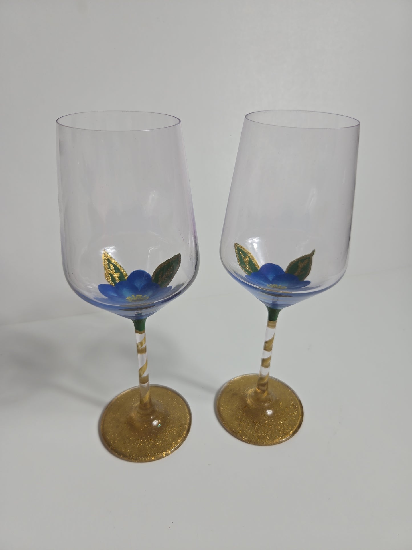Gilded Flower Hand-Painted Glassware Collection
