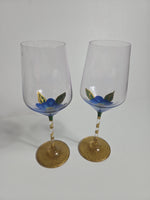 Gilded Flower Hand-Painted Glassware Collection