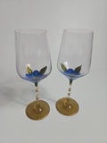 Gilded Flower Hand-Painted Glassware Collection