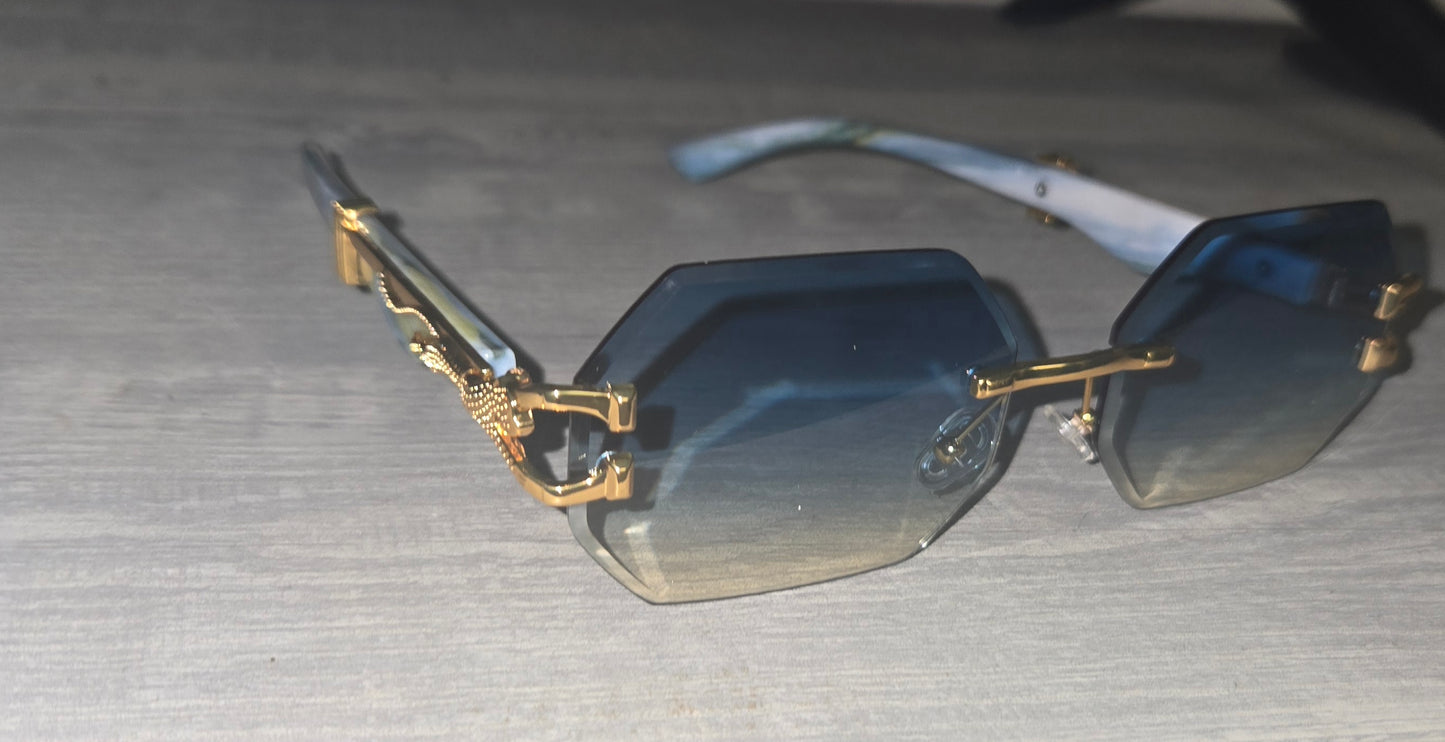 LUV Luxe™ Double-C Rimless Sunglasses