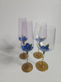 Gilded Flower Hand-Painted Glassware Collection
