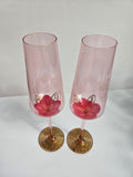 Gilded Flower Hand-Painted Glassware Collection