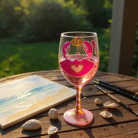 Zodiac wineglass (cancer crab)