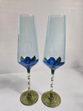 Gilded Flower Hand-Painted Glassware Collection