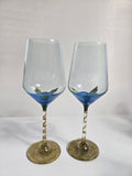 Gilded Flower Hand-Painted Glassware Collection
