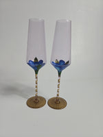 Gilded Flower Hand-Painted Glassware Collection
