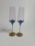 Gilded Flower Hand-Painted Glassware Collection