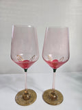 Gilded Flower Hand-Painted Glassware Collection
