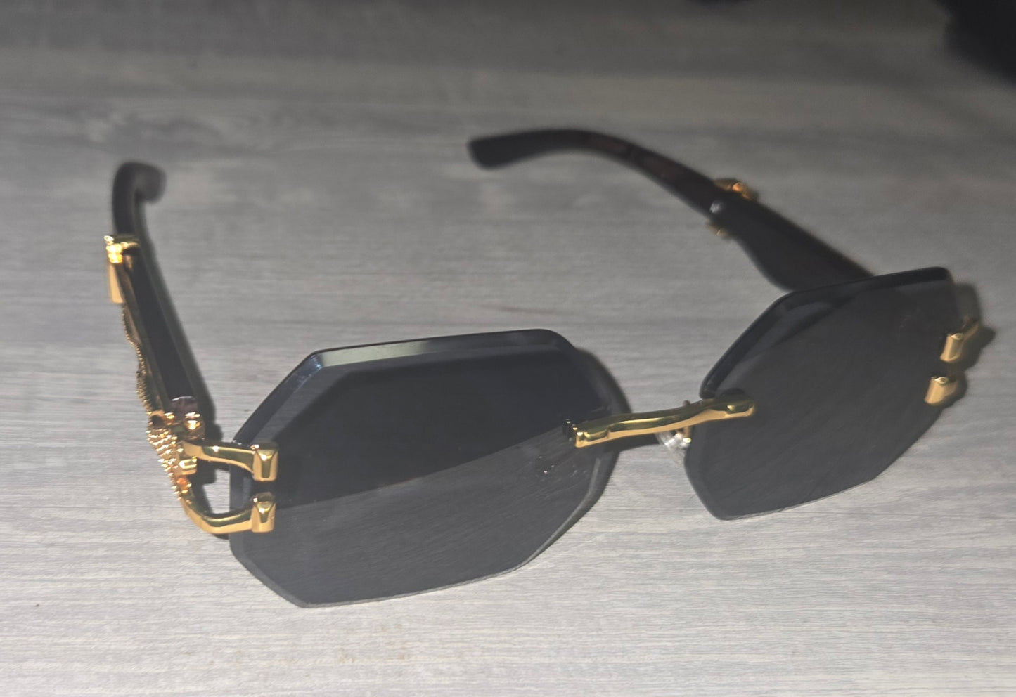 LUV Luxe™ Double-C Rimless Sunglasses