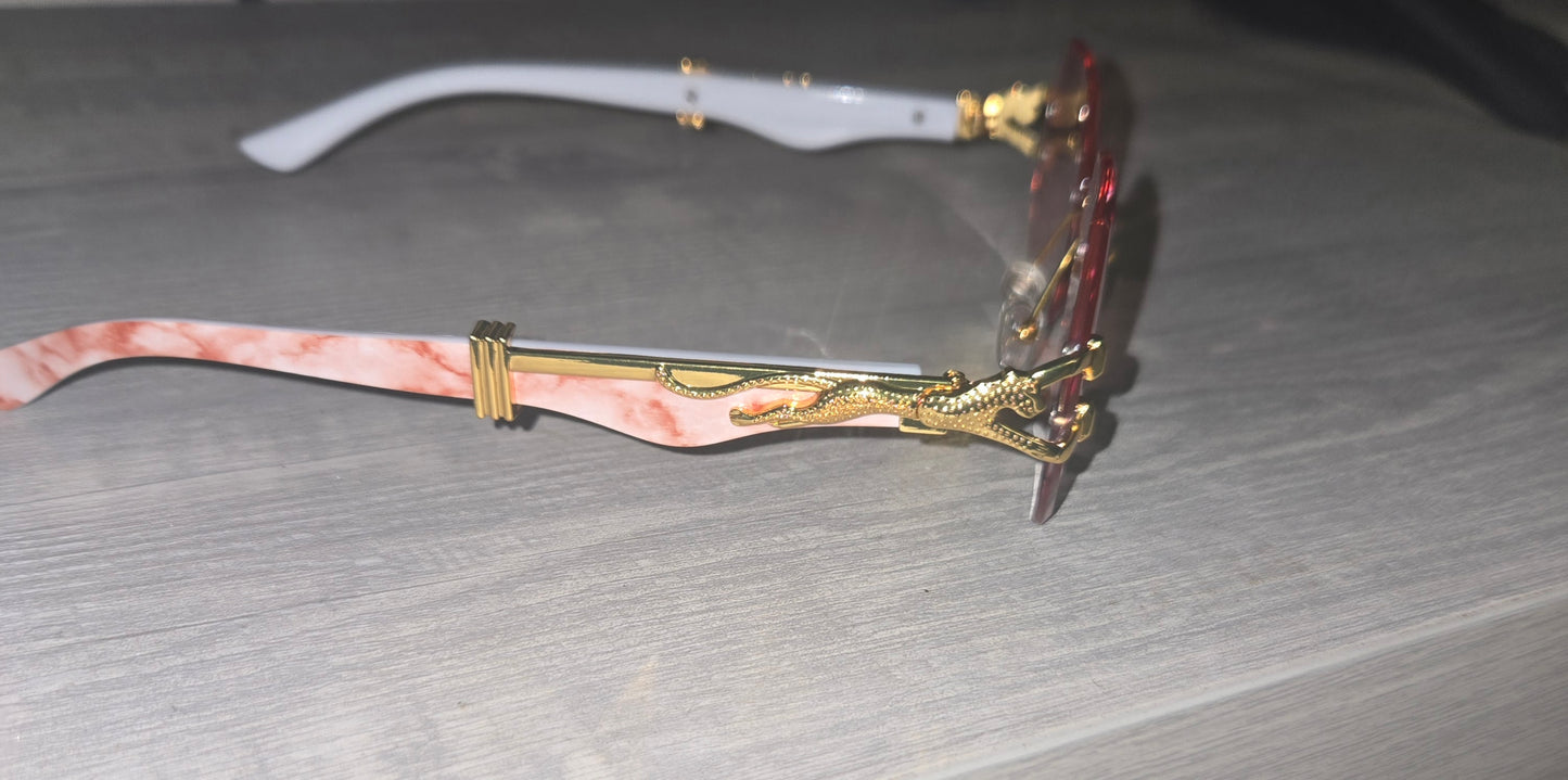 LUV Luxe™ Double-C Rimless Sunglasses