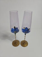 Gilded Flower Hand-Painted Glassware Collection