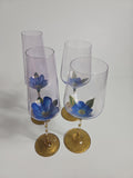 Gilded Flower Hand-Painted Glassware Collection