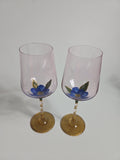 Gilded Flower Hand-Painted Glassware Collection