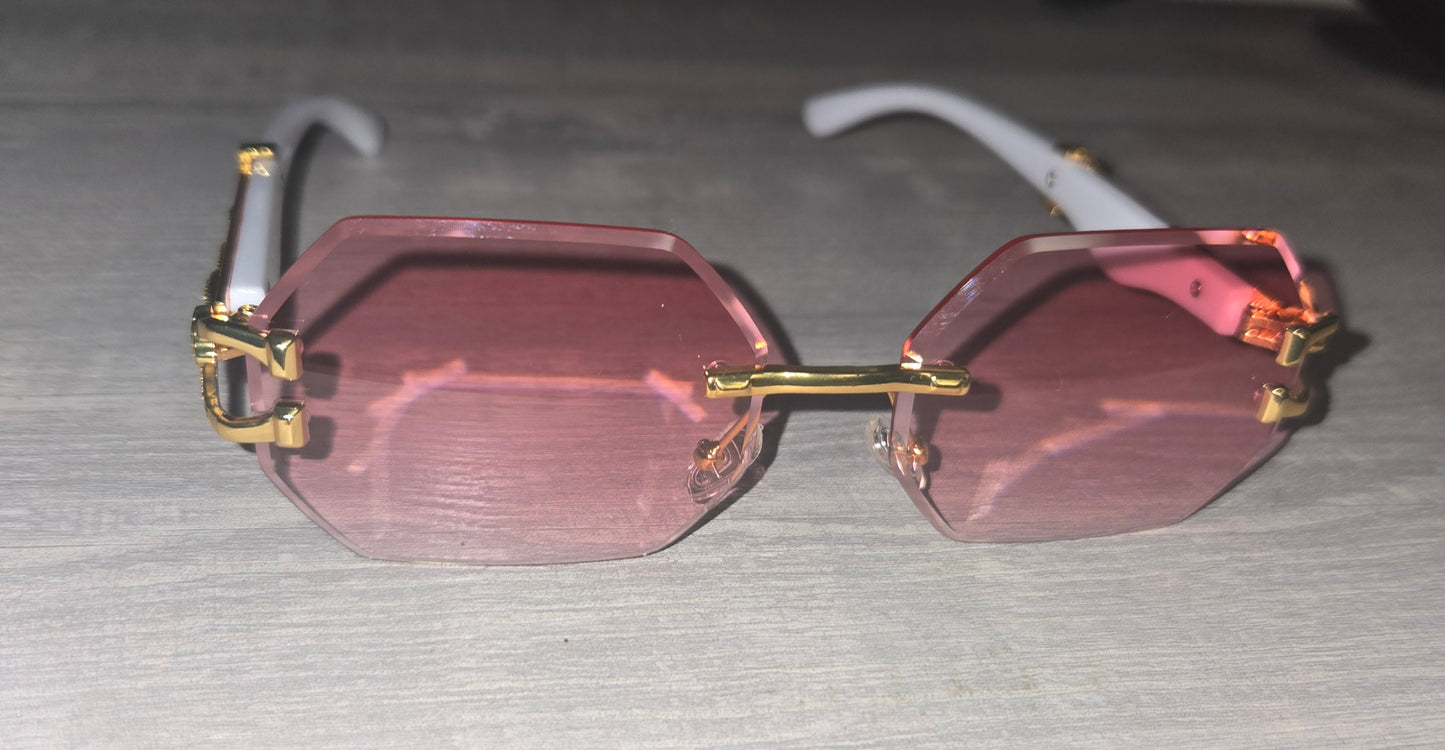LUV Luxe™ Double-C Rimless Sunglasses